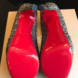 Christian Louboutin Lady Peep Crystal heels